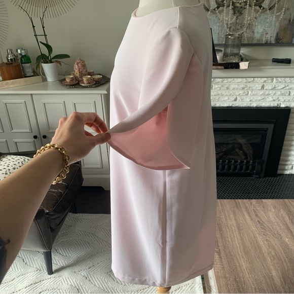 NWT French Connection Pink Tulip Sleeve Dress - Picture 7 of 10